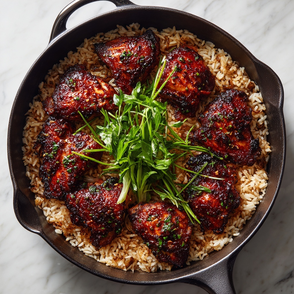 One Pan Bold Honey BBQ Chicken Rice: 7 Flavorful Secrets Recipe - Recipe Image