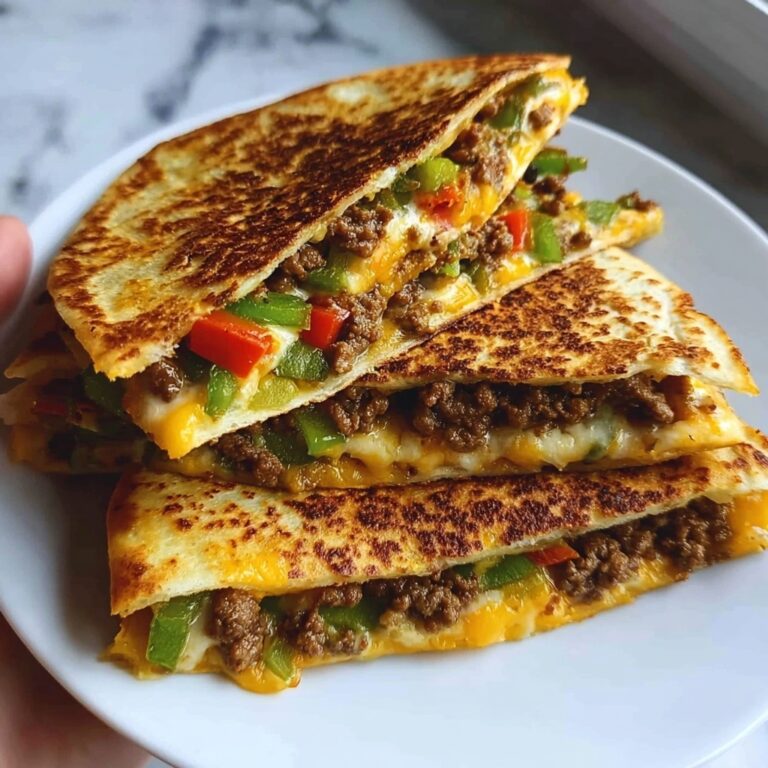 Cheesy Ground Beef Quesadillas in 7 Simple Steps Recipe