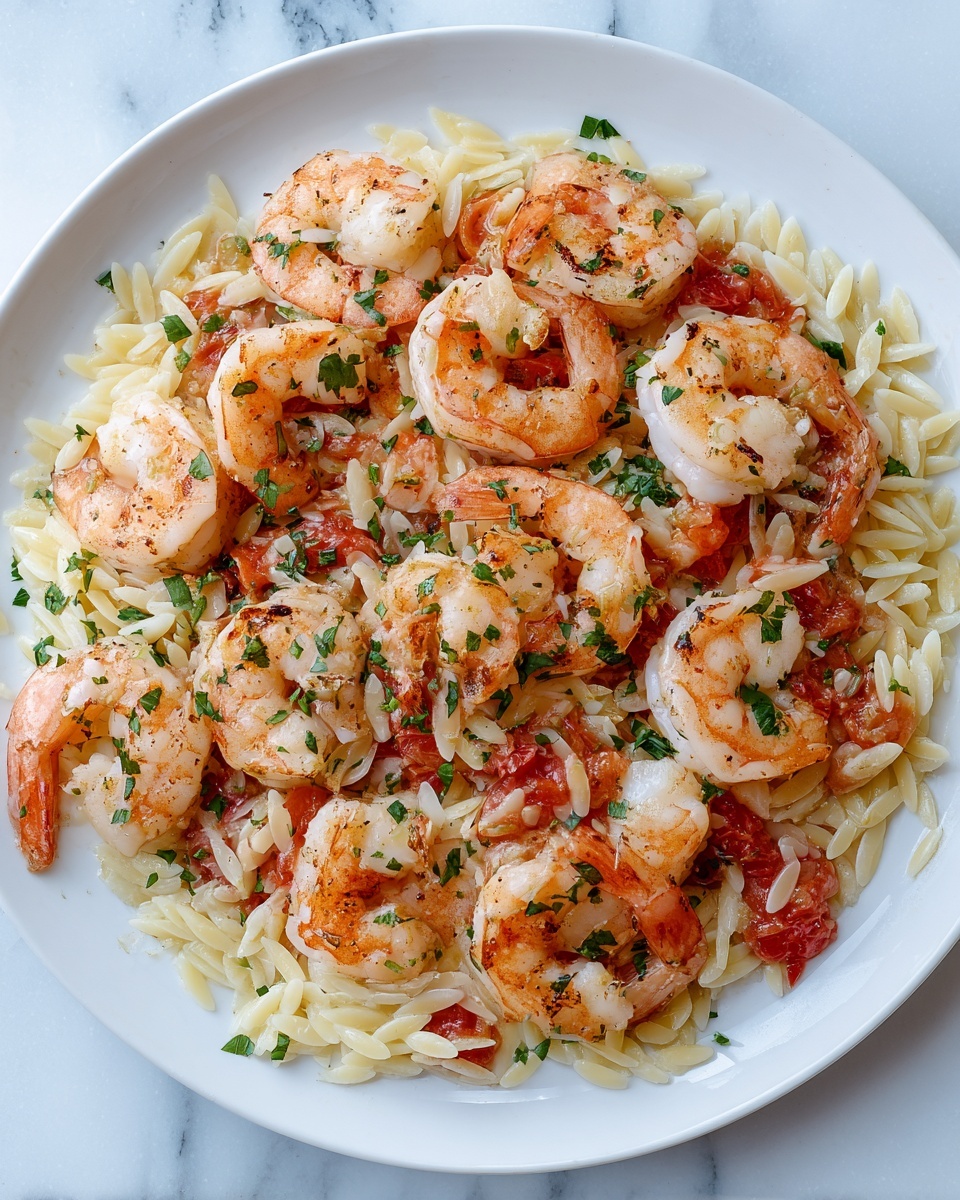 Instant Pot Tomato and Shrimp Orzo Recipe - Recipe Image