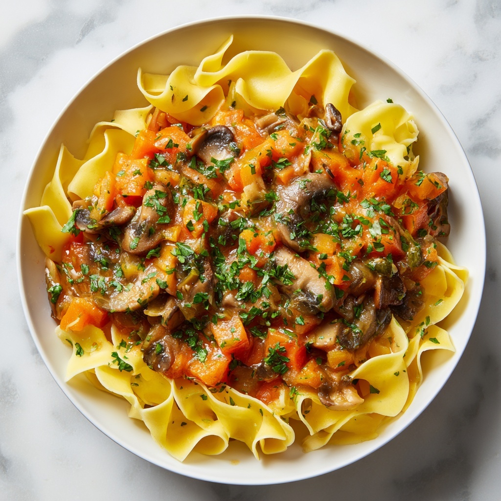 Pumpkin Mushroom Stroganoff Recipe - Recipe Image