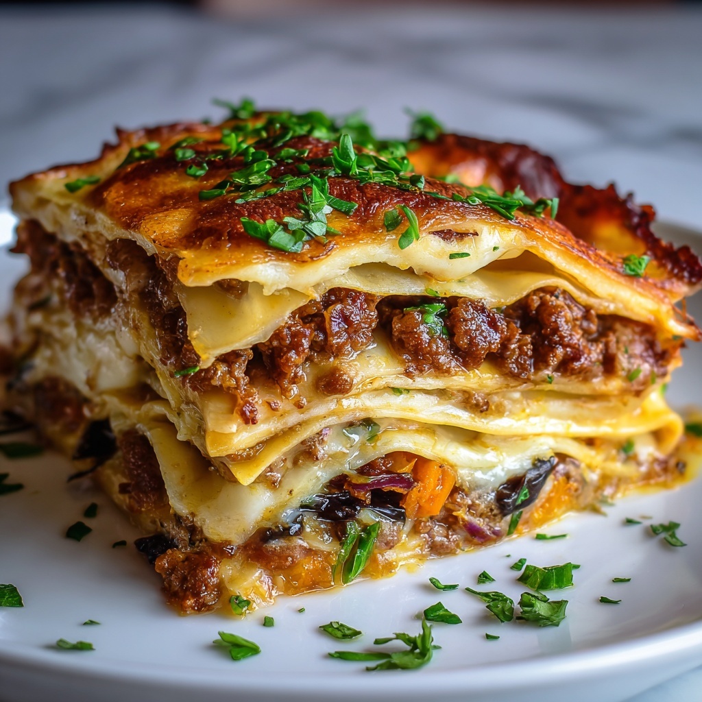 Autumn Vegetable Lasagna with Butternut Squash Recipe - Recipe Image