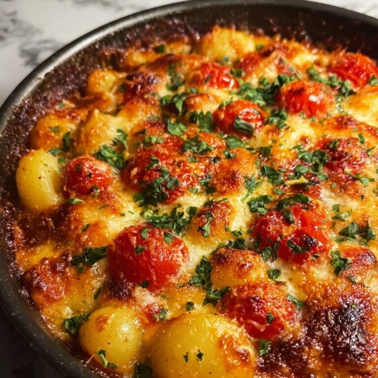 Gnocchi Tomato Bake with Fresh Basil and Melty Cheese Recipe