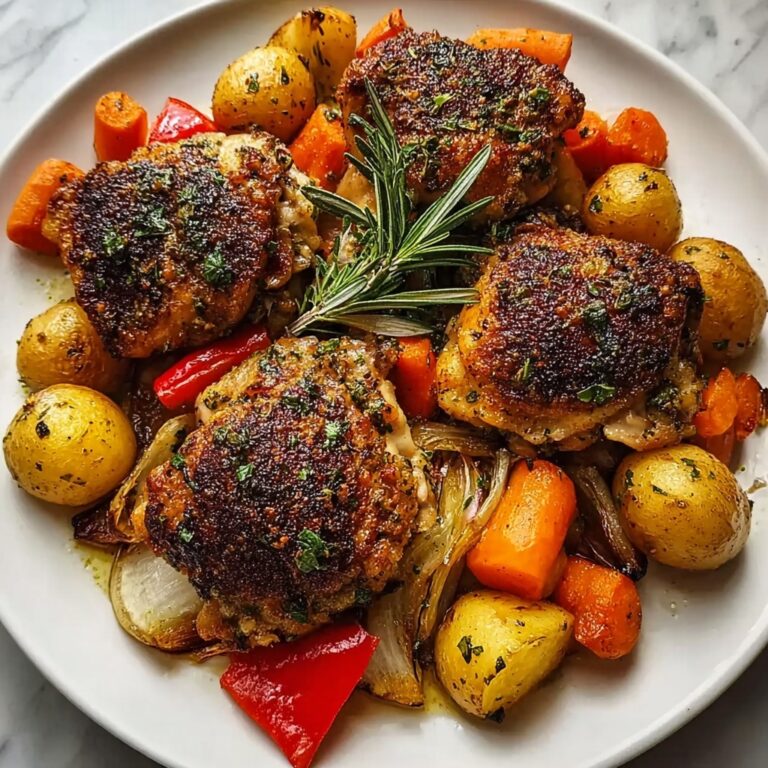 Roasted Garlic Chicken with Vegetables Recipe