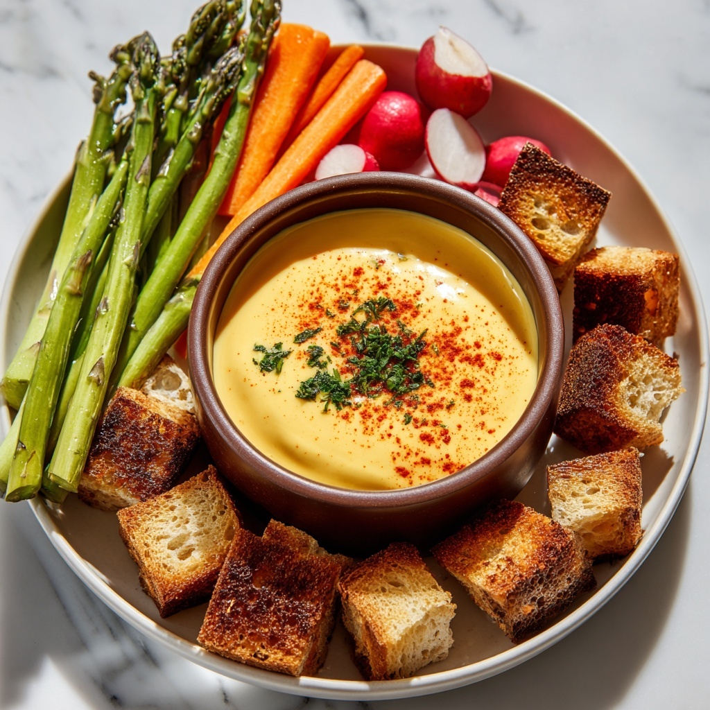 Vegan Cheese Fondue: 4 Rich Steps to Irresistible Bliss Recipe - Recipe Image