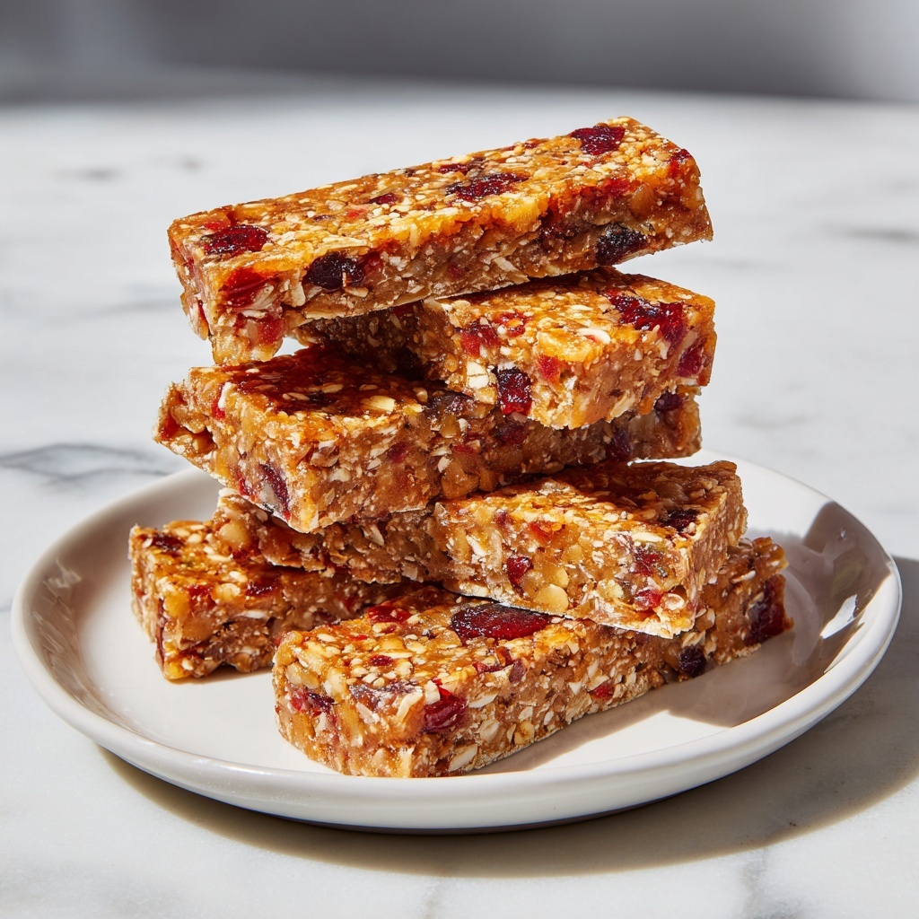 Vegan Gluten-Free Oat Breakfast Bars with Chia Seeds and Nuts Recipe - Recipe Image