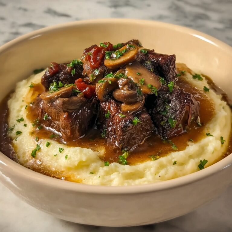 Comforting Beef Tips with Mushroom Gravy: 7 Heartwarming Steps Recipe
