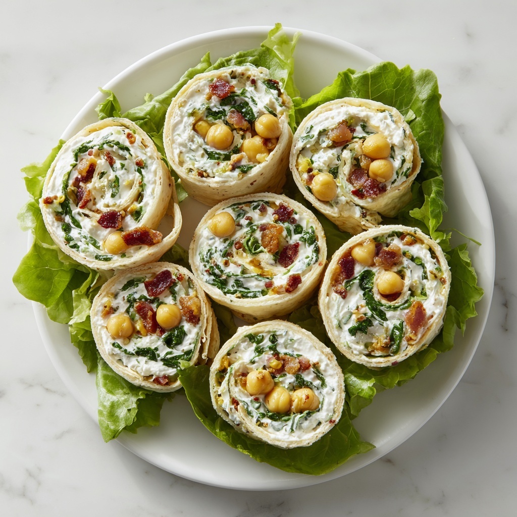 Chickpea Salad Pinwheels Recipe - Recipe Image