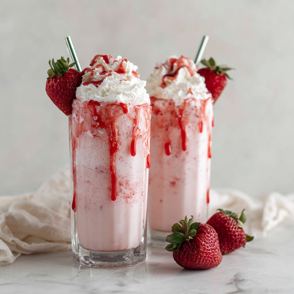 Strawberry Cream Frappuccino Recipe - Recipe Image