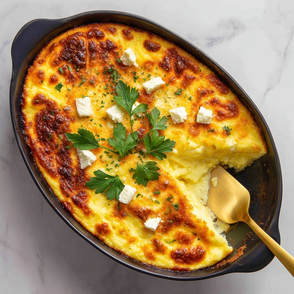 Roasted Cauliflower and Tomato Casserole with Goat Cheese Recipe - Recipe Image