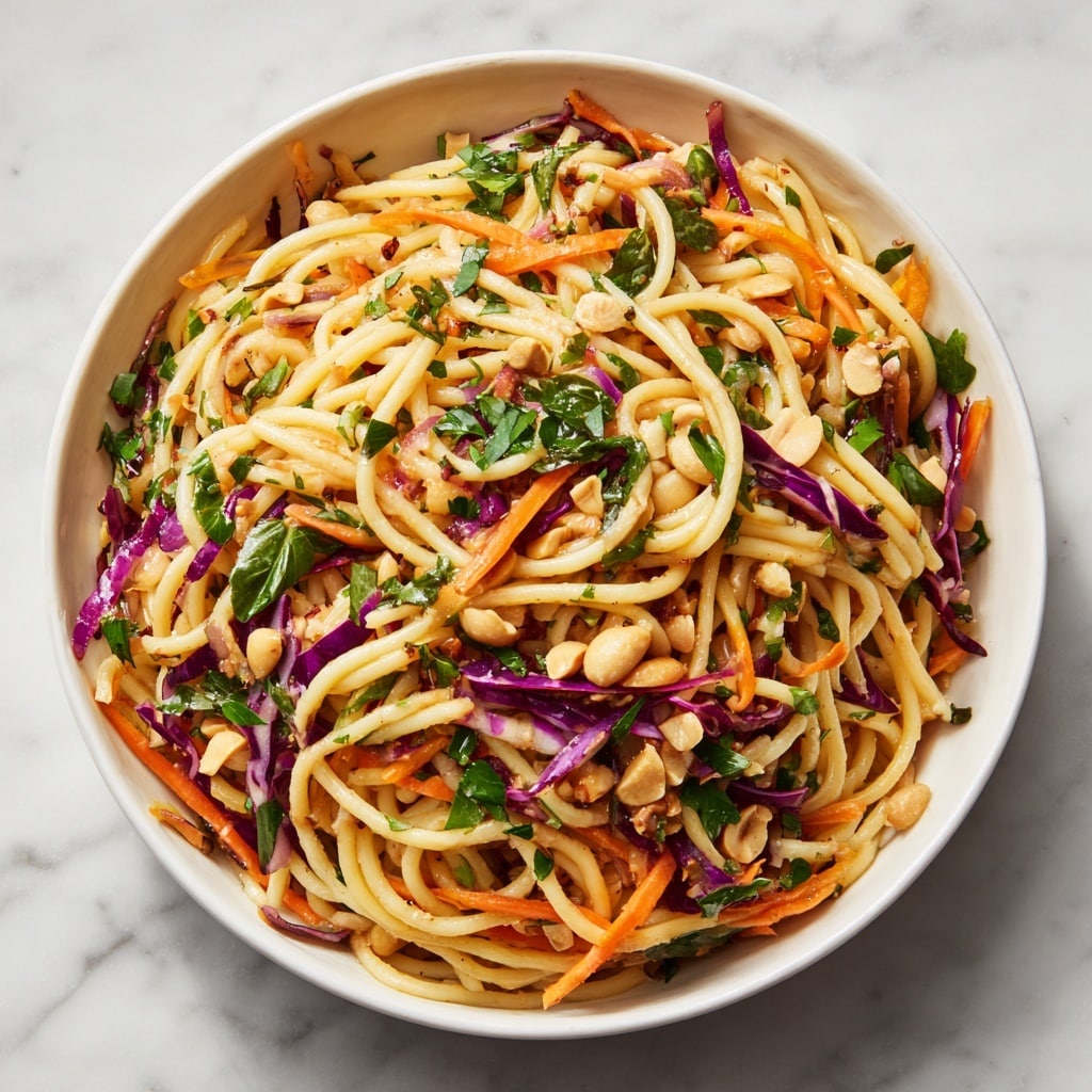 Spicy Thai Spaghetti Salad Recipe - Recipe Image