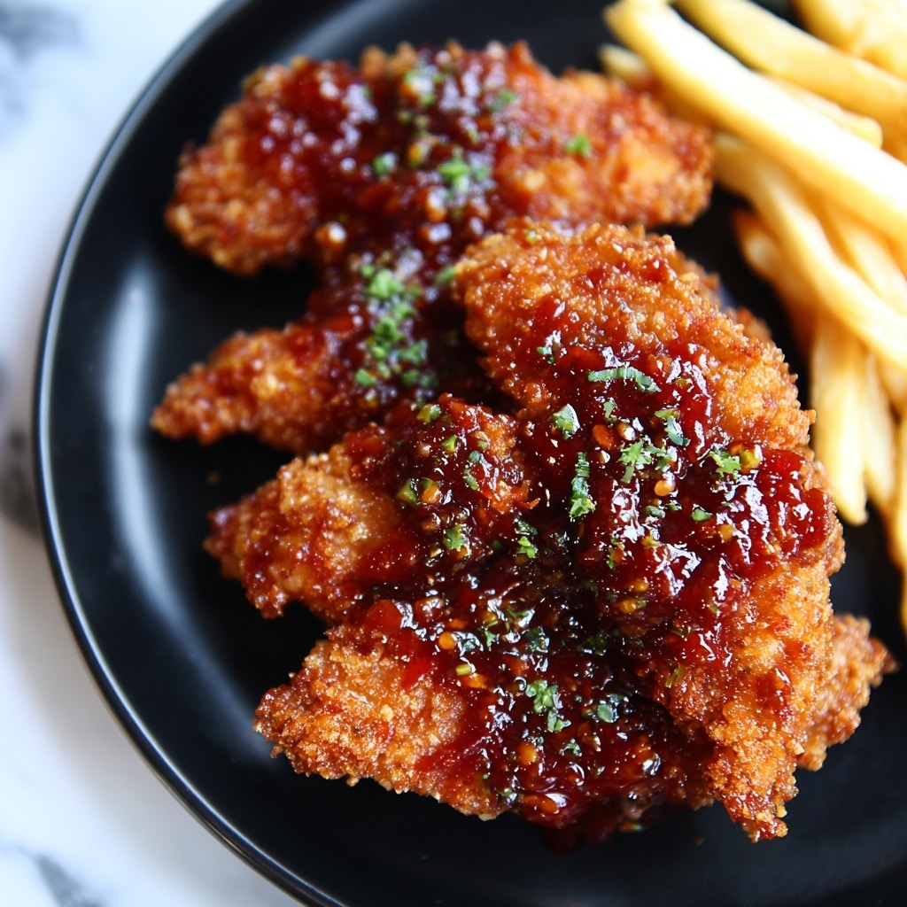 Crispy Honey Butter Chicken Tenders Recipe - Recipe Image