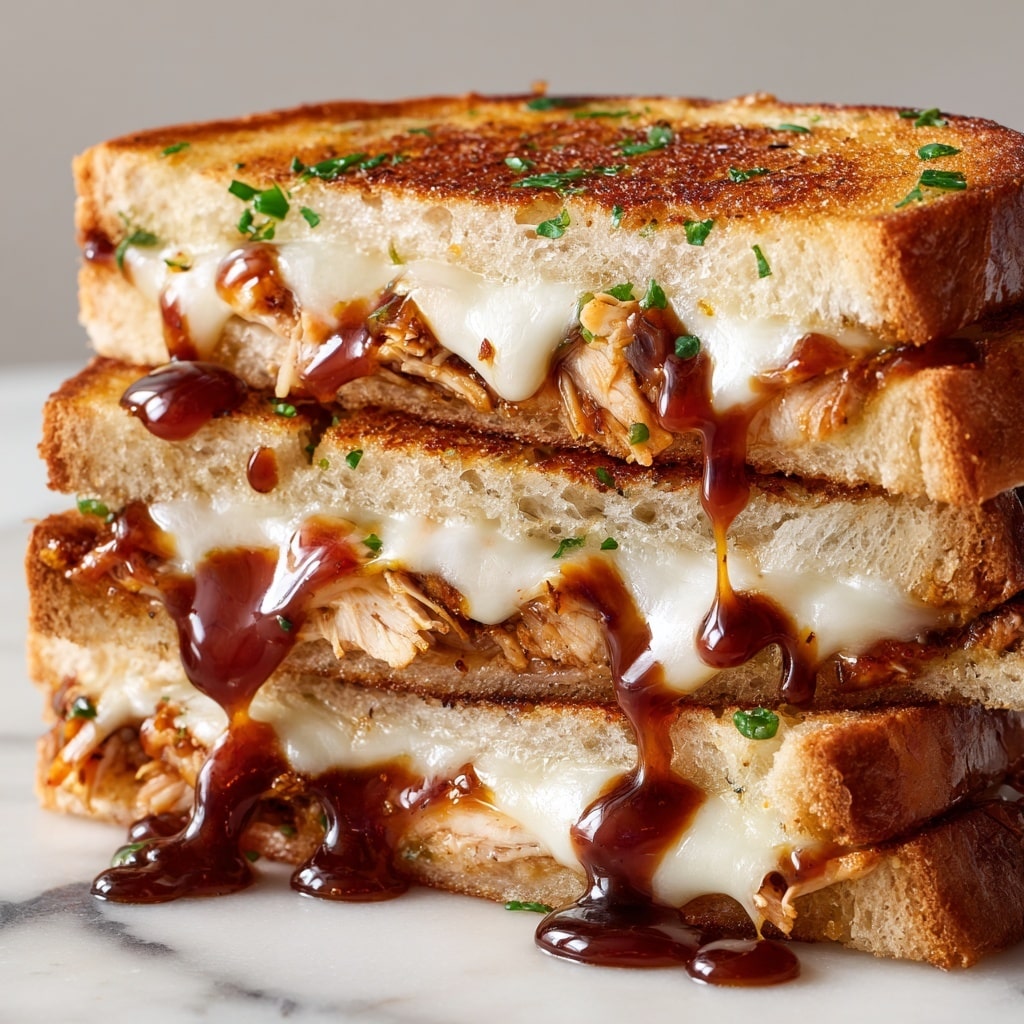 BBQ Chicken Grilled Cheese Recipe - Recipe Image