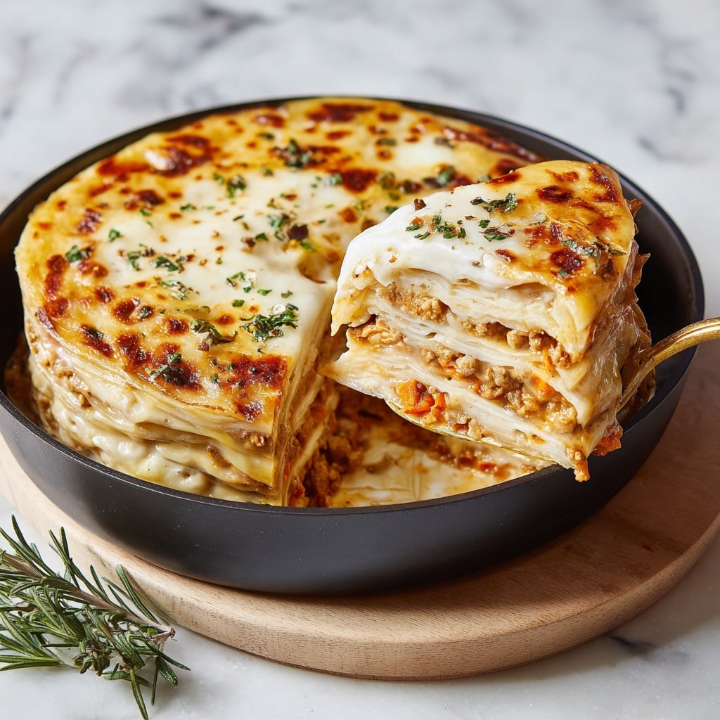 Vegetarian Moussaka with Lentil Sauce and Béchamel Recipe - Recipe Image