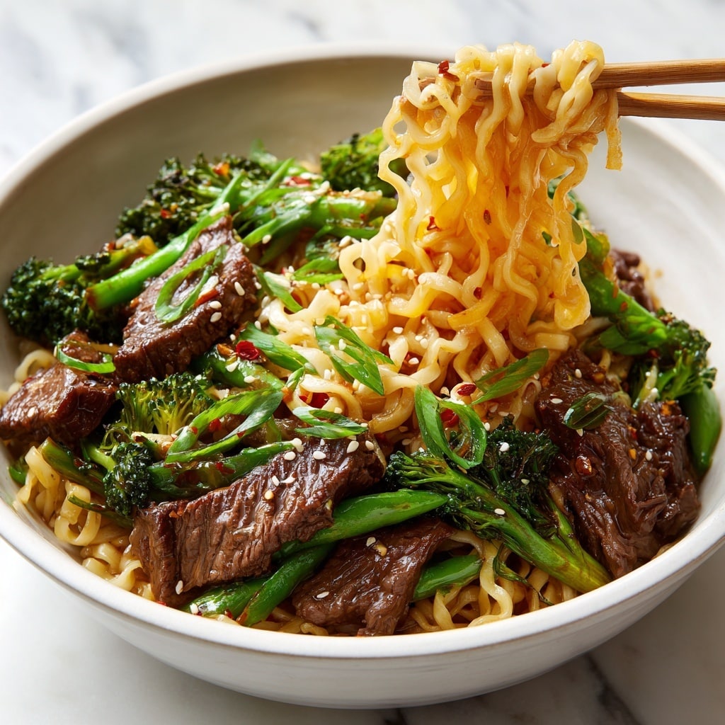 Sticky Beef Noodles Recipe - Recipe Image