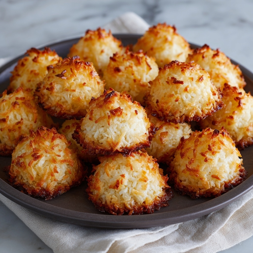 Coconut Macaroons with Optional Chocolate Dipping Recipe - Recipe Image
