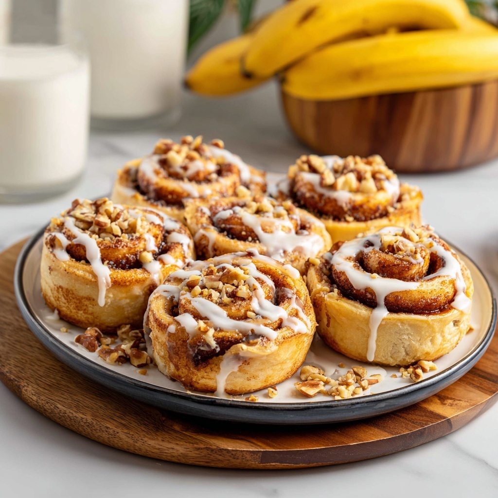 One-Bowl Banana Bread Cinnamon Rolls Recipe - Recipe Image