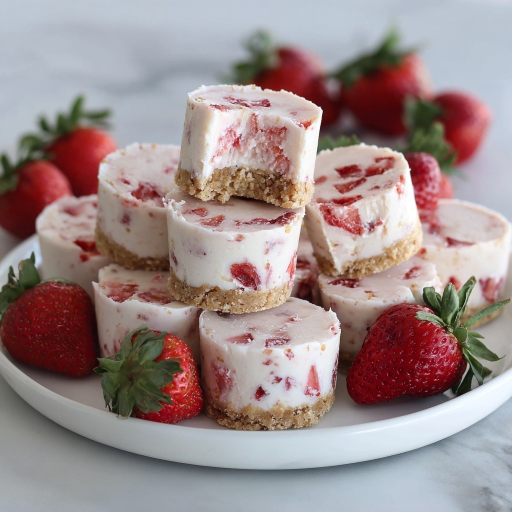 3-Ingredient Strawberry Yogurt Bites Recipe - Recipe Image