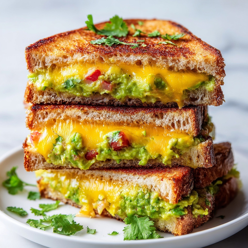 Guacamole Grilled Cheese Sandwich Recipe - Recipe Image