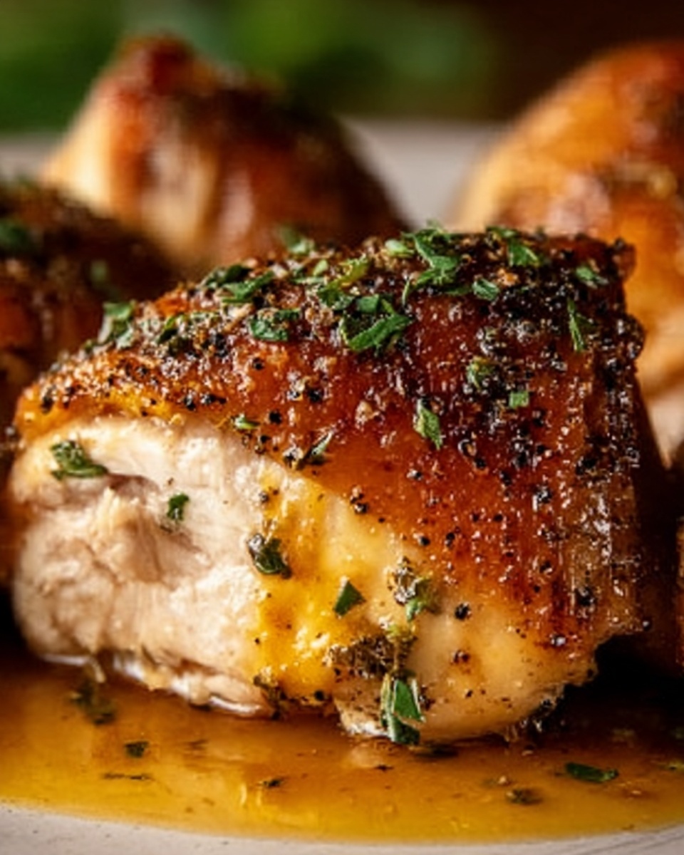 Baked Crispy Chicken Thighs Recipe - Recipe Image