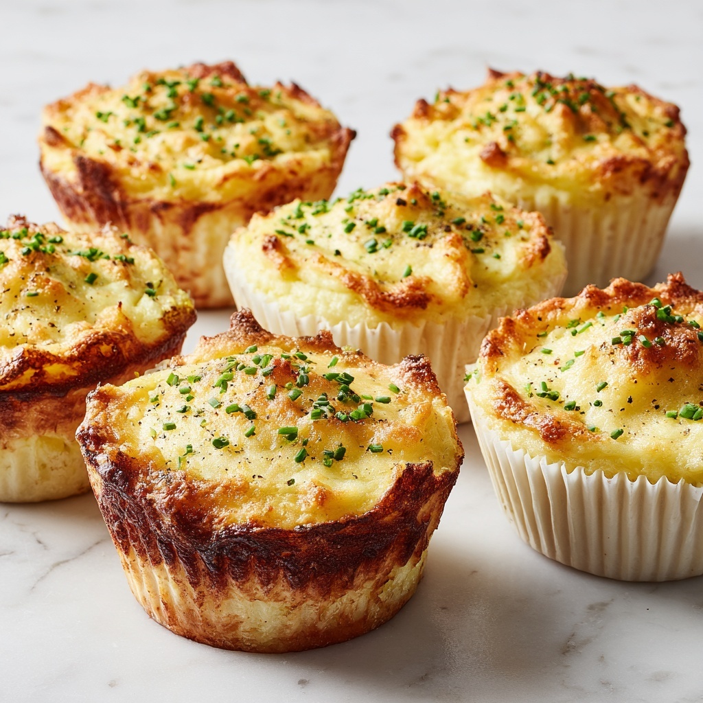 Garlic Parmesan Mashed Potato Cups Recipe - Recipe Image