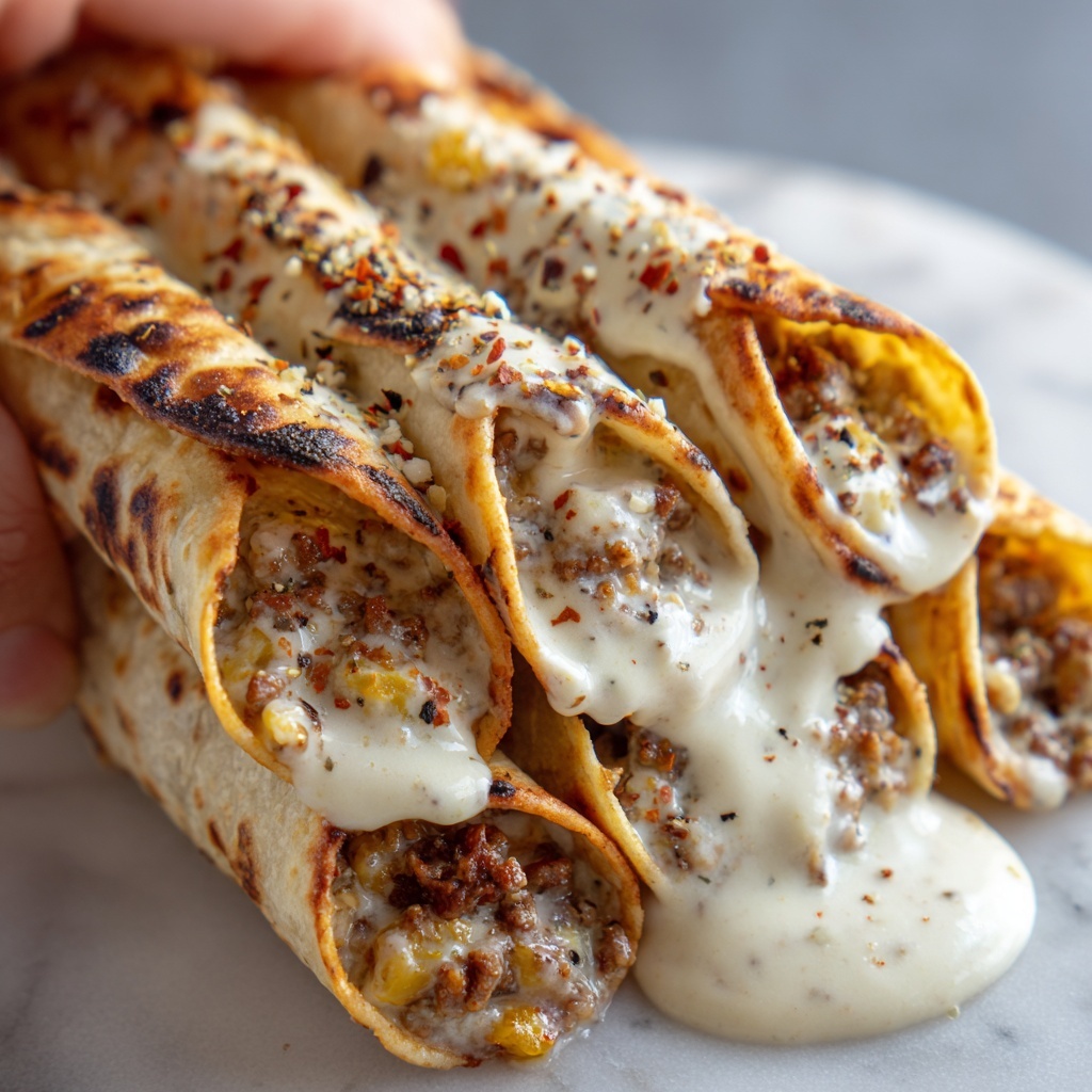 Garlic Chicken Wraps Recipe - Recipe Image