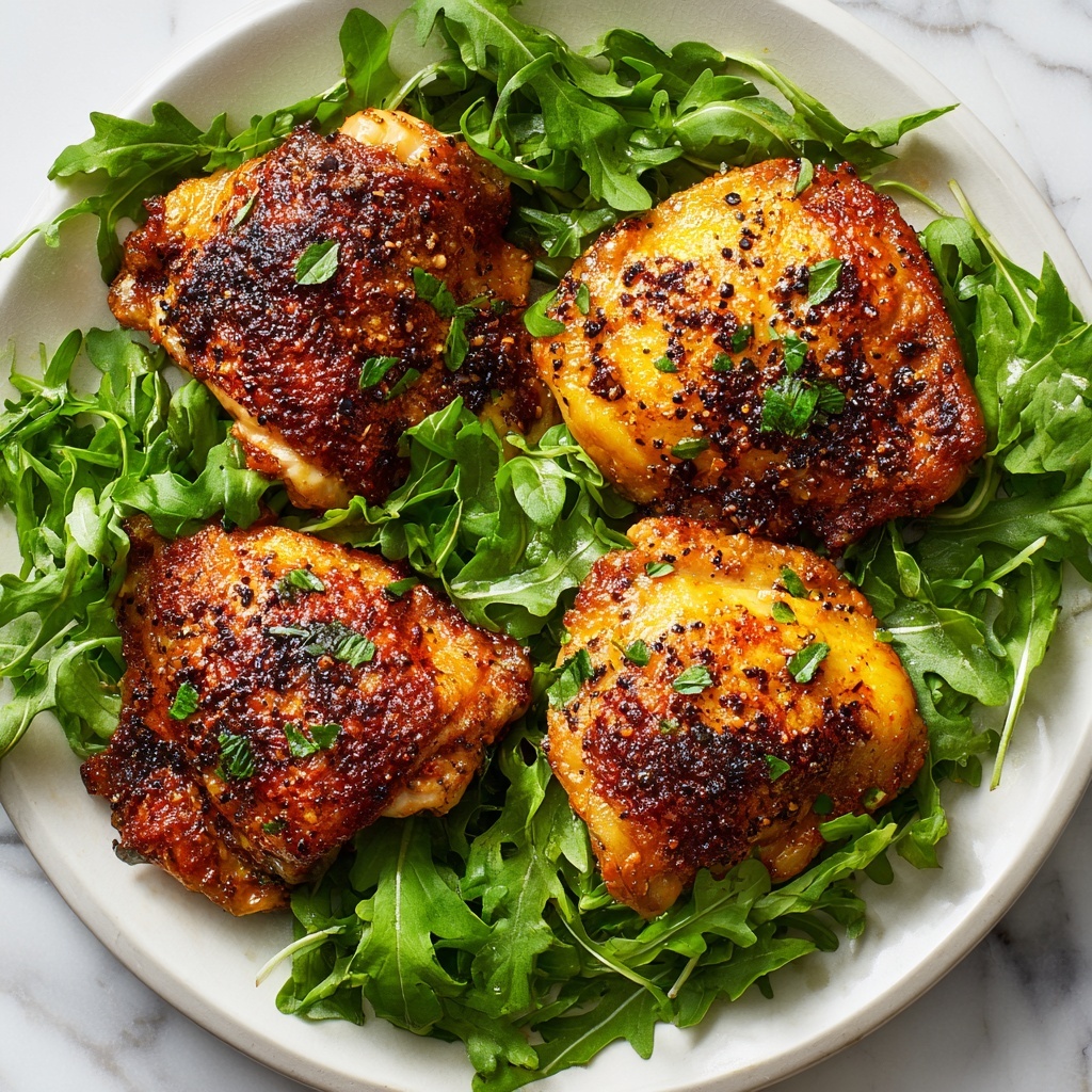 Oven Baked Honey Mustard Chicken Thighs Recipe - Recipe Image