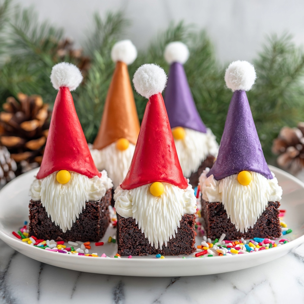 Easy Brownie Bite Gnome Treats Recipe - Recipe Image