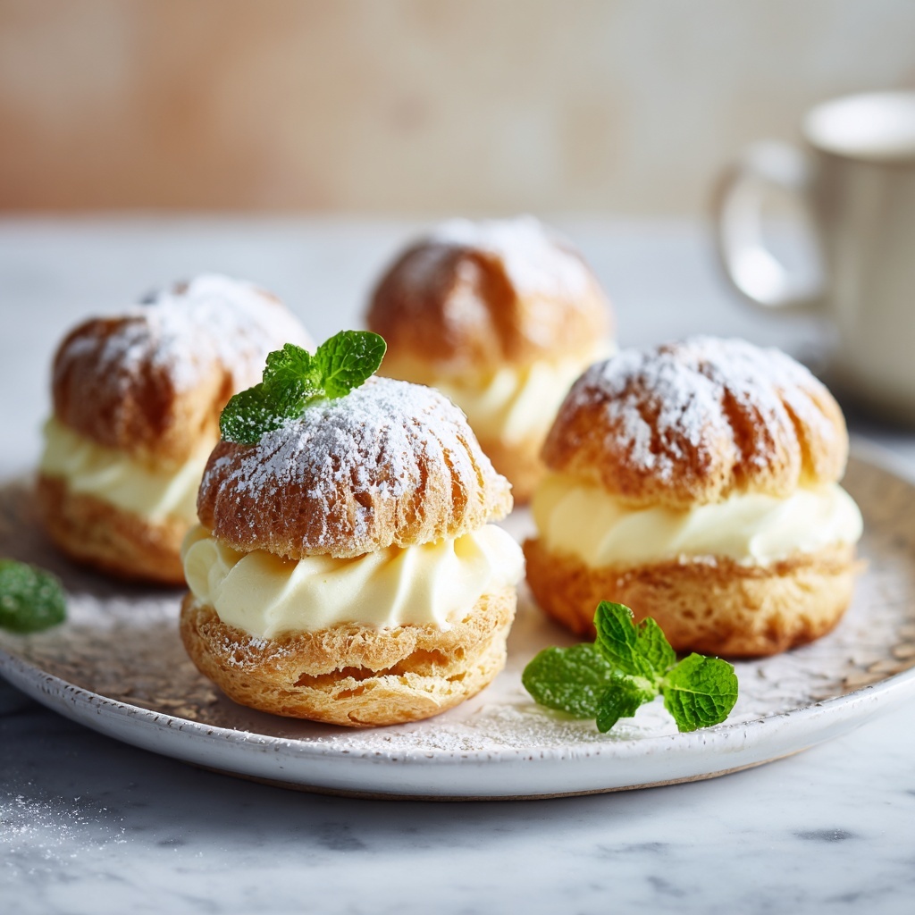 Lemon Cream Puffs Recipe - Recipe Image