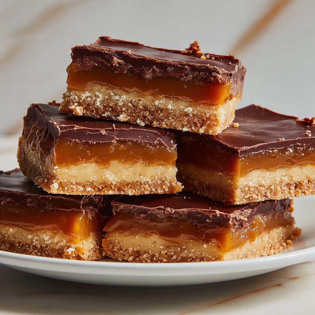 Healthy Twix Bars Recipe - Recipe Image