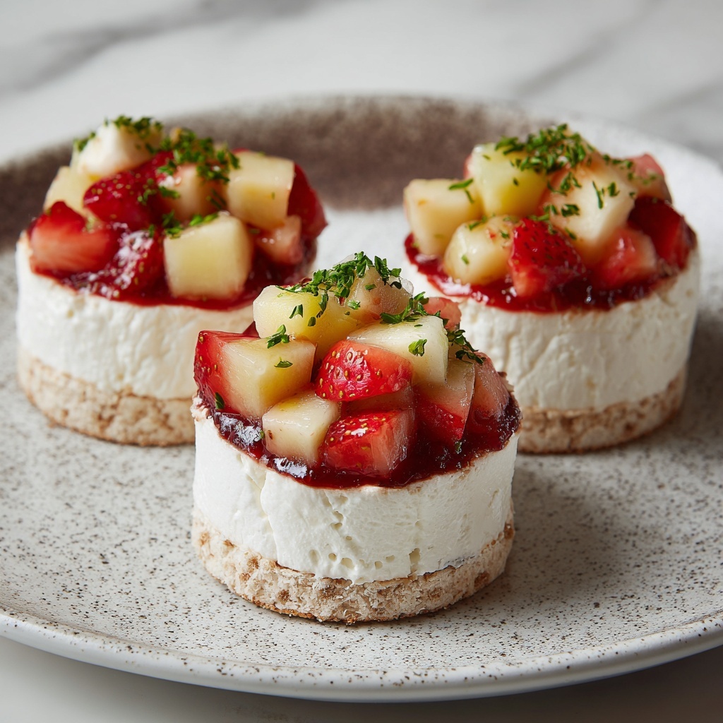 Strawberry Basil Pavlova Nests Recipe - Recipe Image