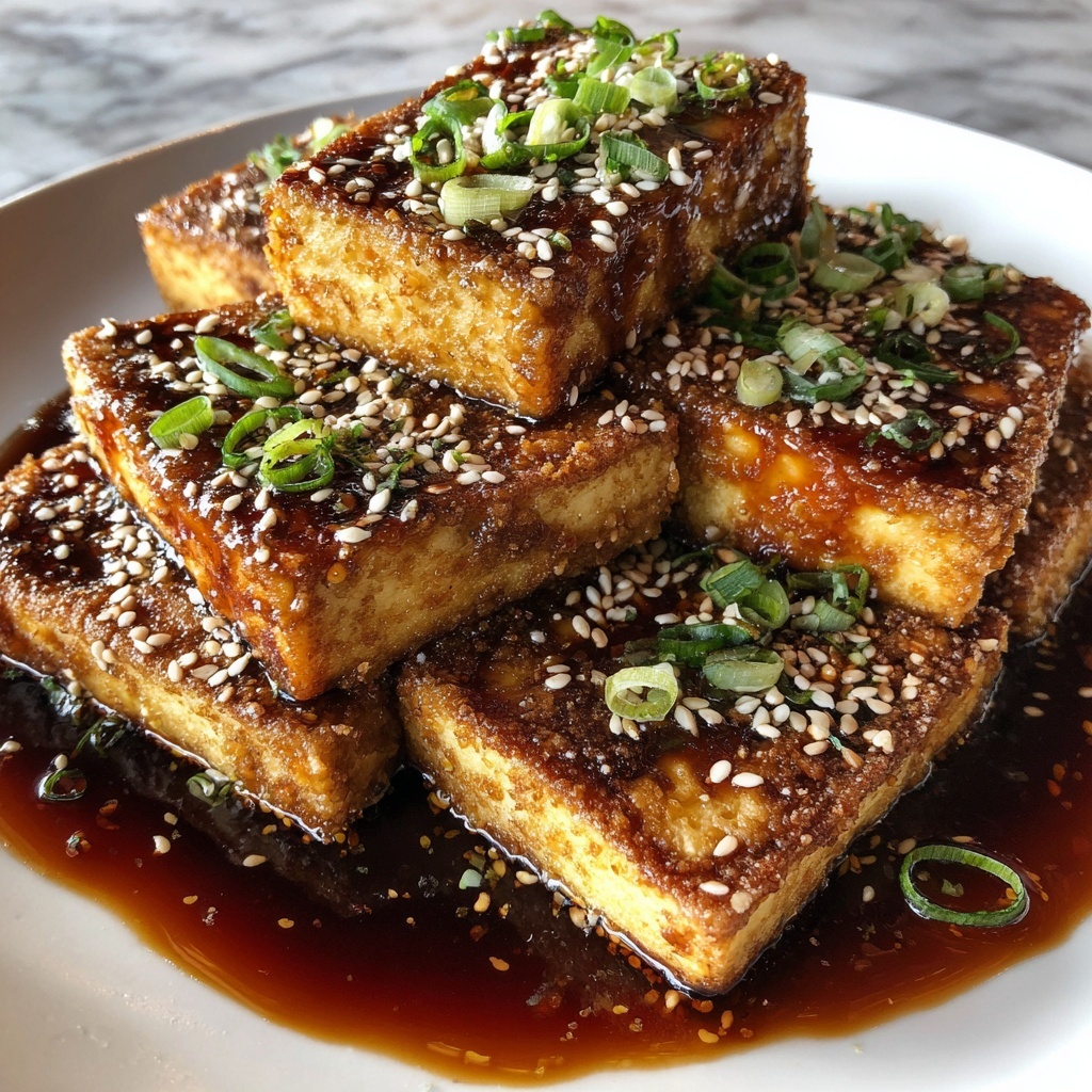 Crispy Honey Garlic Tofu Recipe - Recipe Image