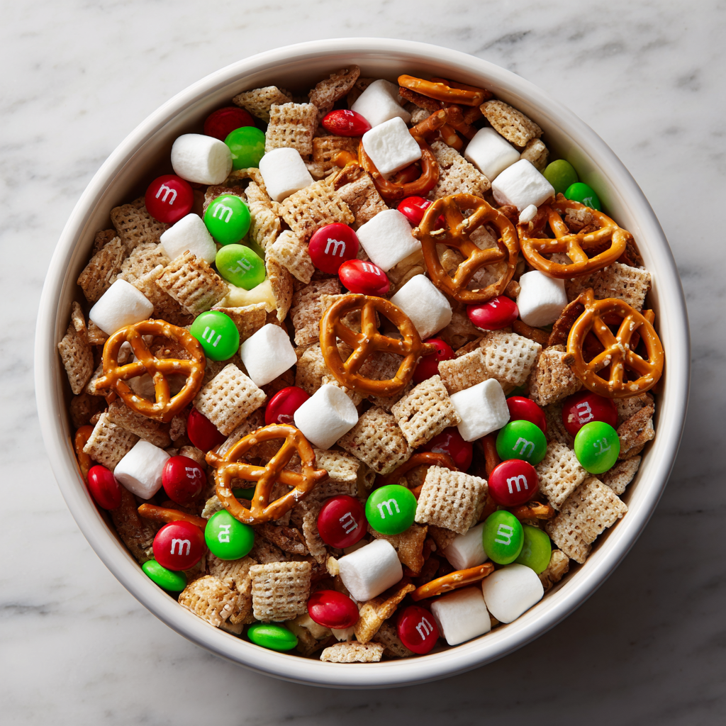 Elf Snack Mix: Festive Sweet and Crunchy Holiday Treat Recipe - Recipe Image