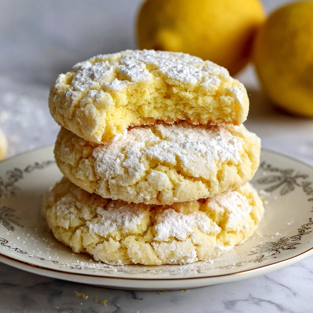 Lemon Gooey Butter Cookies Recipe - Recipe Image