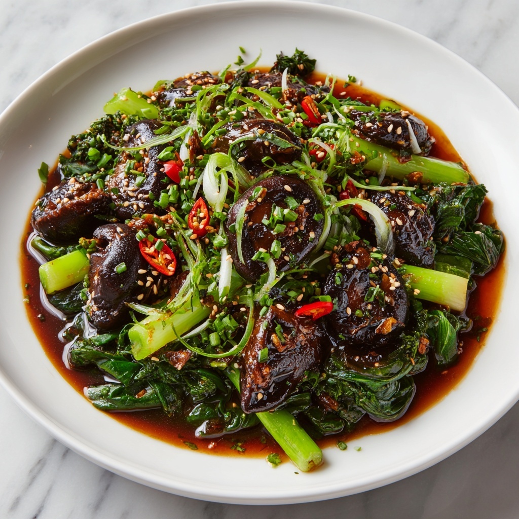 Bok Choy and Mushroom Stir Fry: Quick, Delicious Recipe - Recipe Image