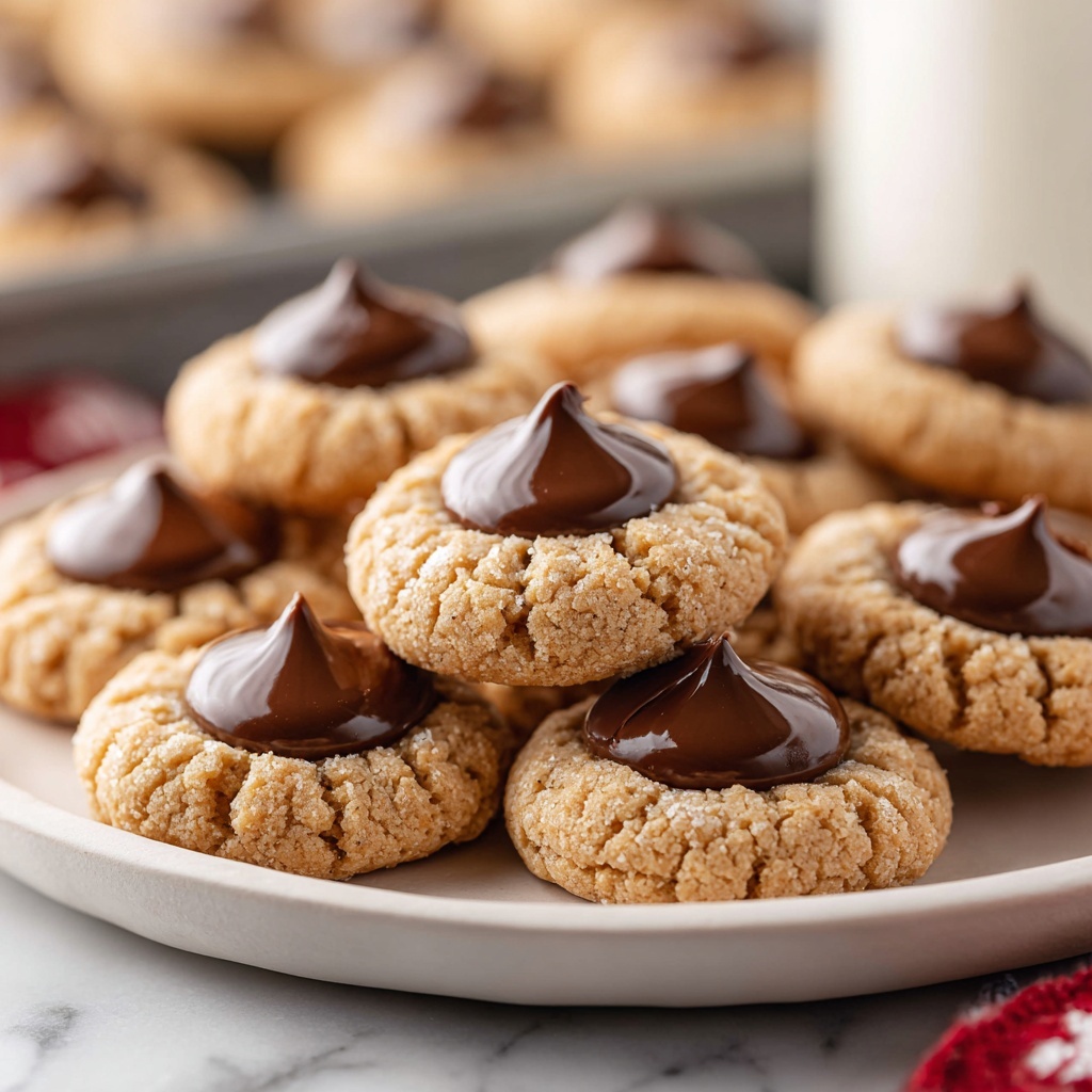 Homemade Peanut Butter Kiss Cookies Recipe - Recipe Image