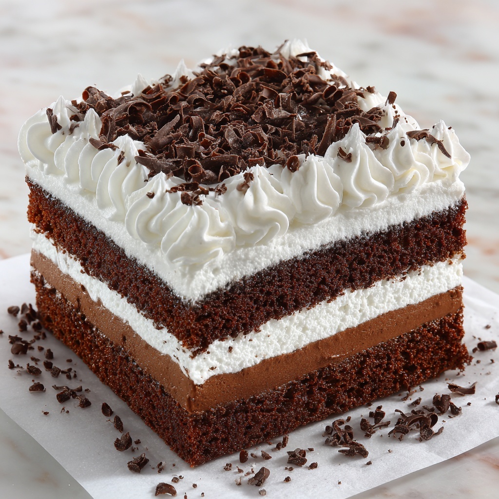 Brownie Refrigerator Cake Recipe - Recipe Image