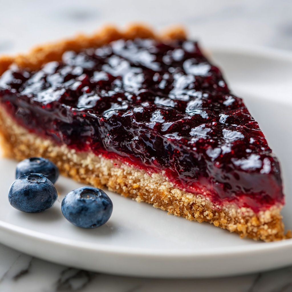 Blueberry Almond Upside Down Cake Recipe - Recipe Image