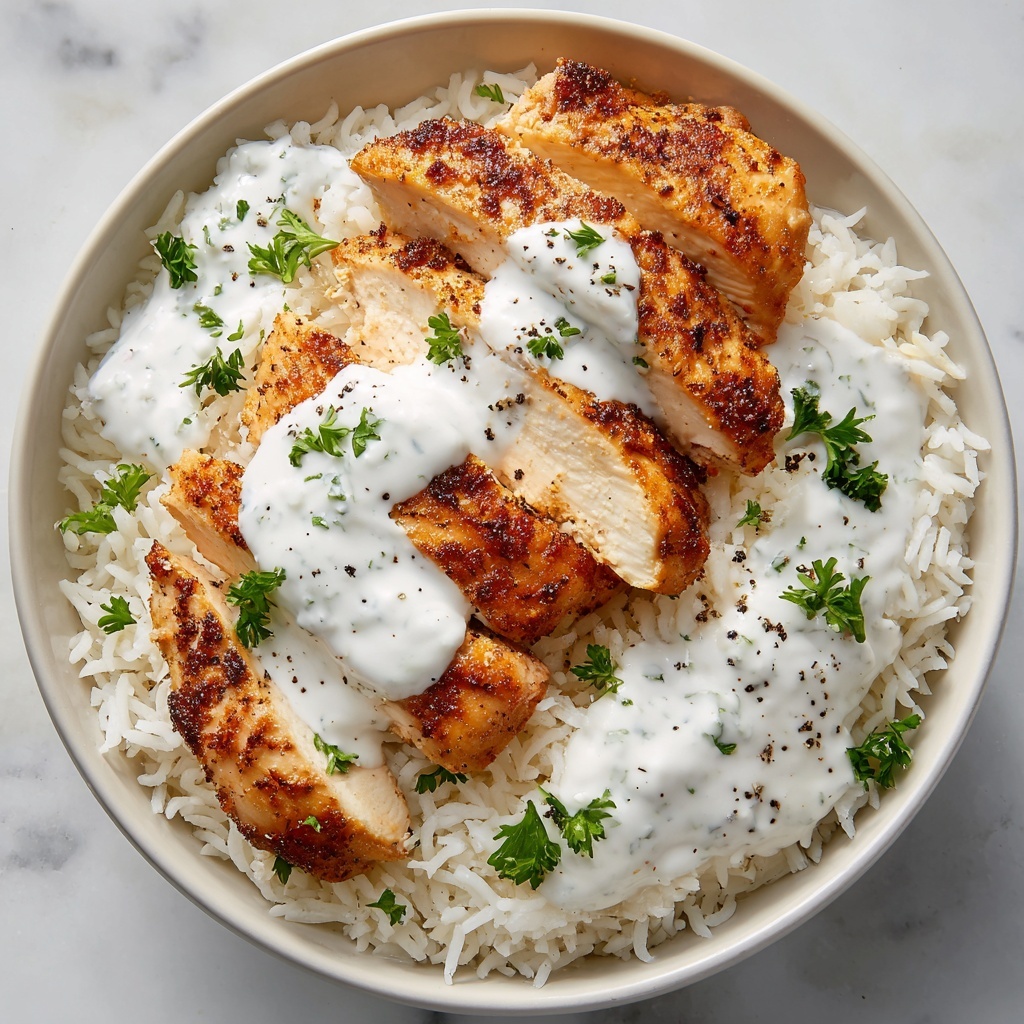 Easy Dump-and-Bake Chicken Tzatziki and Rice: 5 Steps to Bliss Recipe - Recipe Image