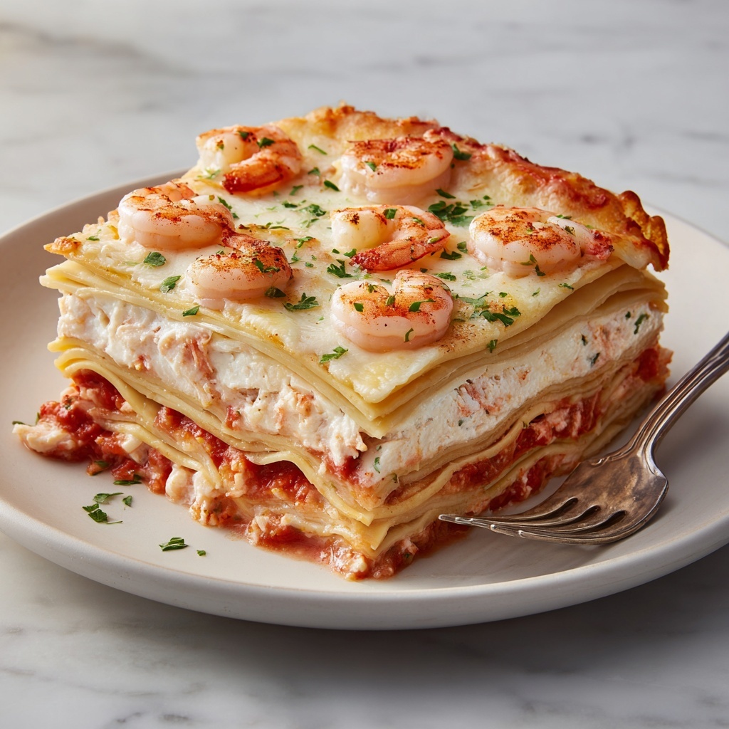 Shrimp Crab Lasagna: 5 Steps to Pure Seafood Bliss Recipe - Recipe Image