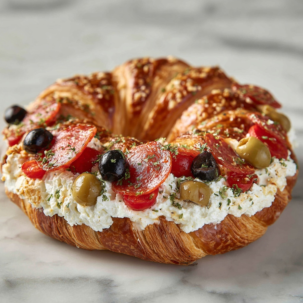 Cheese Lovers Antipasto Wreath Recipe - Recipe Image