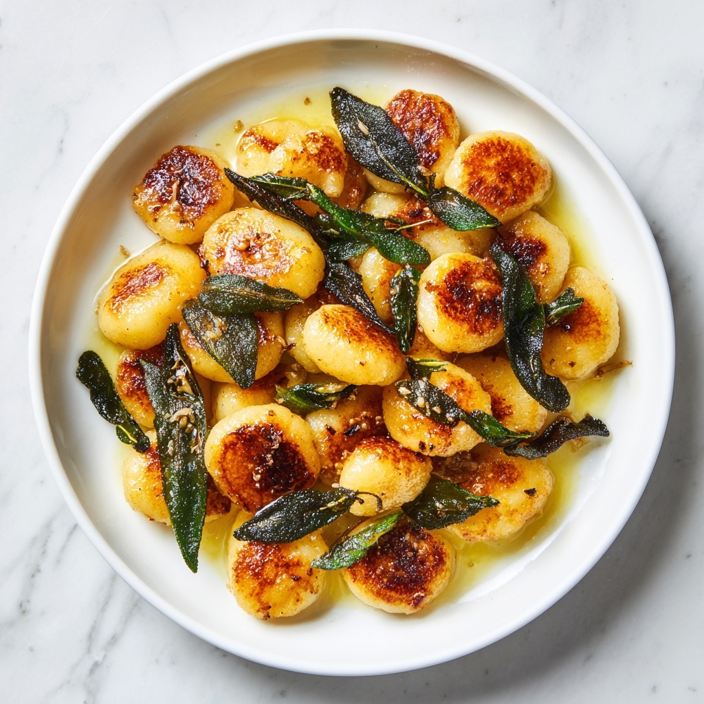 Sweet Potato Gnocchi with Brown Butter Sage Sauce Recipe - Recipe Image