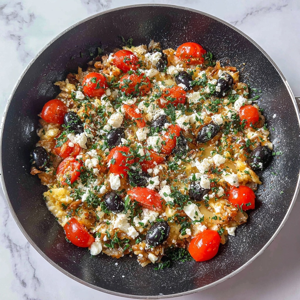 Mediterranean Keto Ground Chicken Skillet with Olives and Feta Recipe - Recipe Image