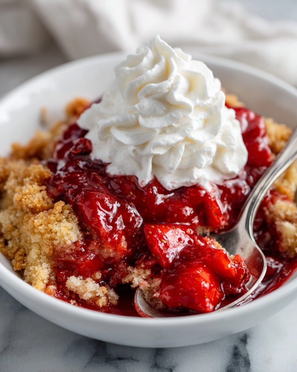 Strawberry Cheesecake Dump Cake Recipe - Recipe Image
