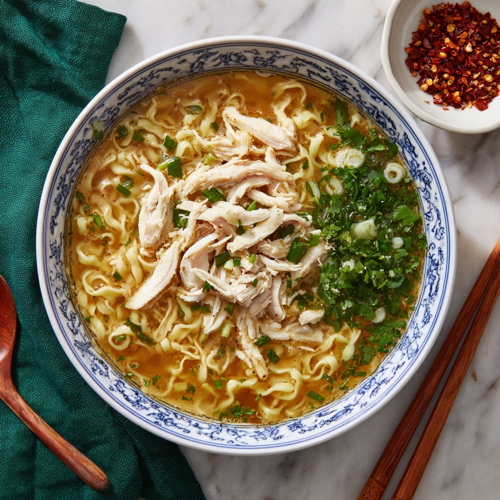 Soul-Warming Chinese Chicken Noodle Soup Recipe - Recipe Image