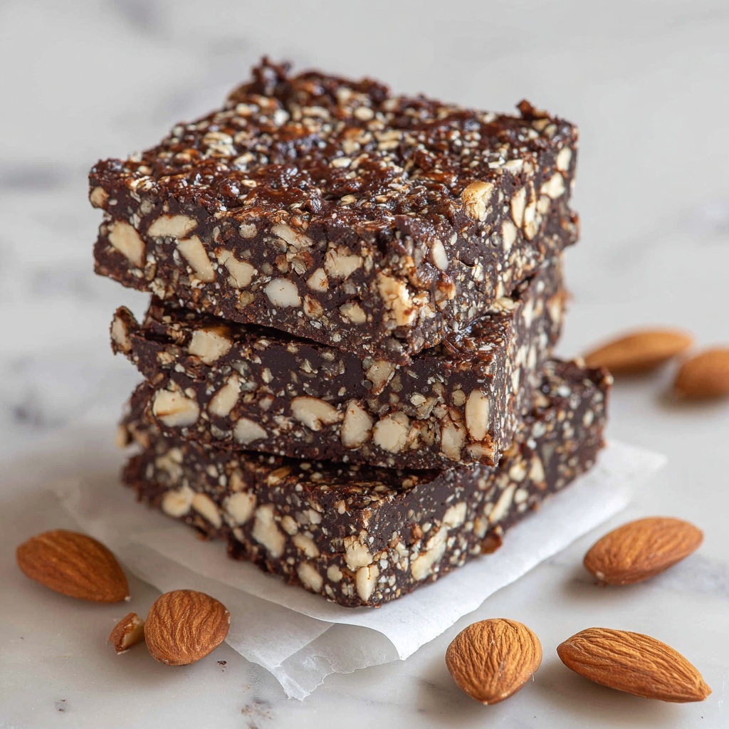 Delicious Chocolate Almond Granola Bars for Anytime Snacking Recipe - Recipe Image