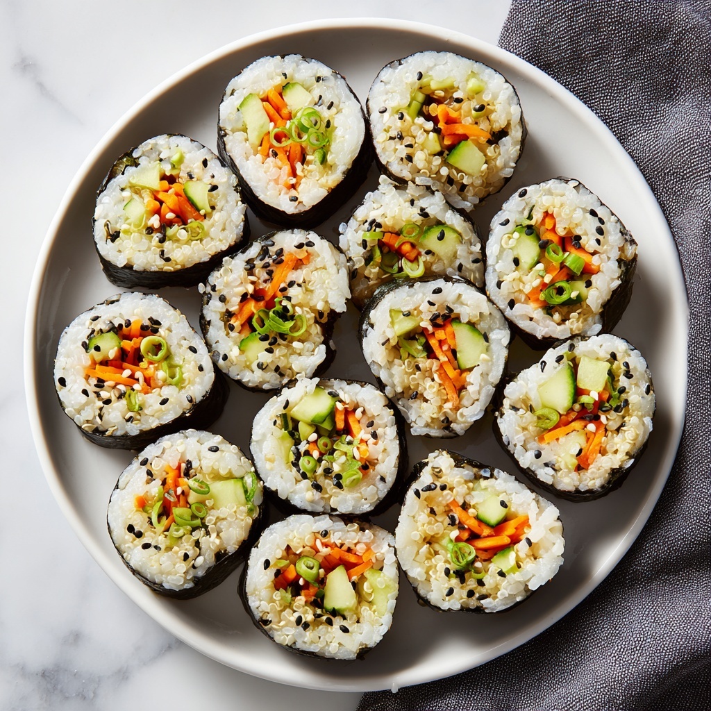 Sweet Potato Sushi Rolls with Crispy Panko Coating and Veggie Fillings Recipe - Recipe Image