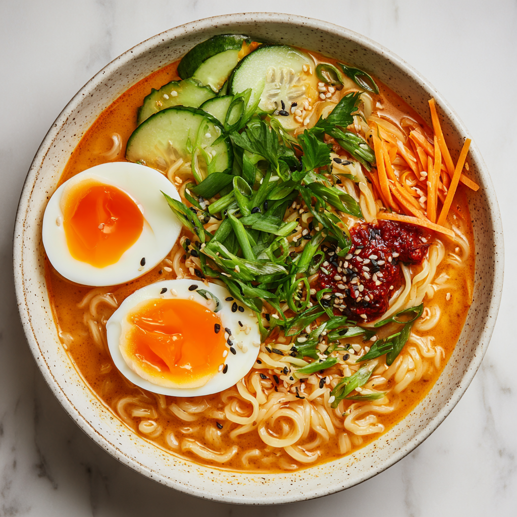 Delicious Peanut Butter Miso Ramen for Cozy Nights In Recipe - Recipe Image