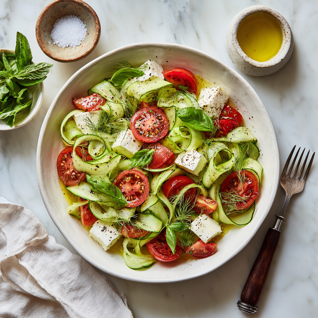 Delicious Maroulosalata: A Fresh Twist on Greek Salad Recipe - Recipe Image