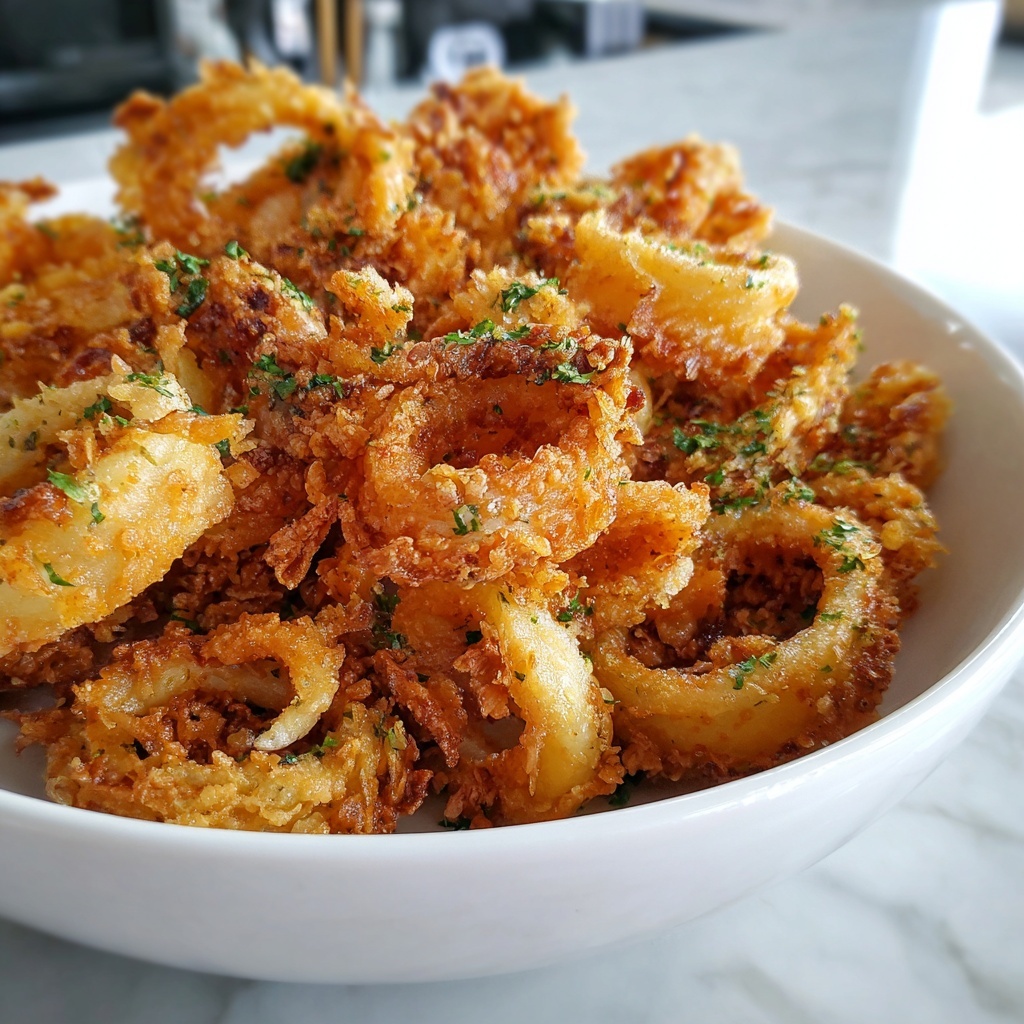 Irresistibly Crispy Fried Calamari Recipe - Recipe Image