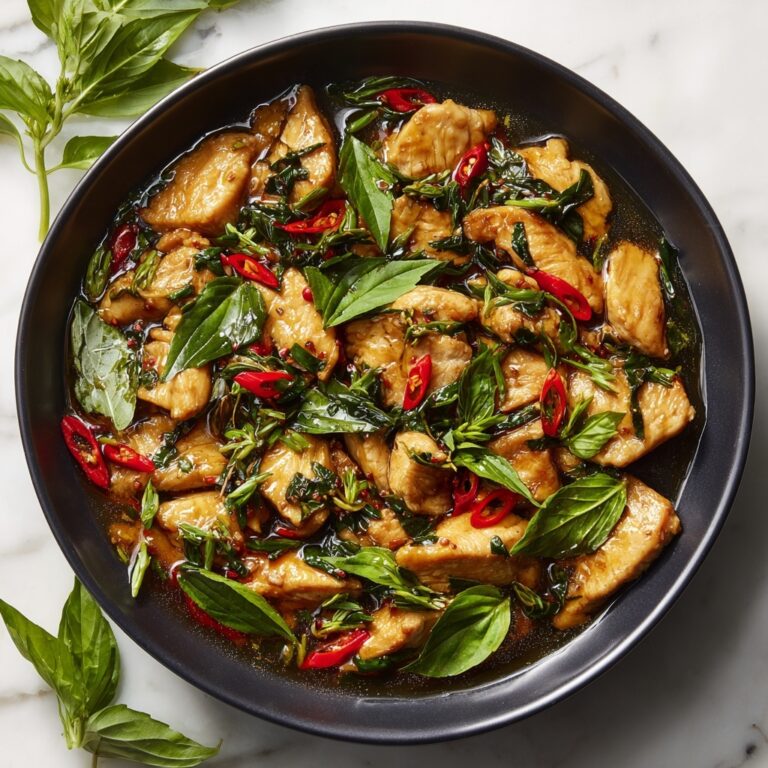 Authentic Thai Basil Chicken in 30 Minutes Recipe